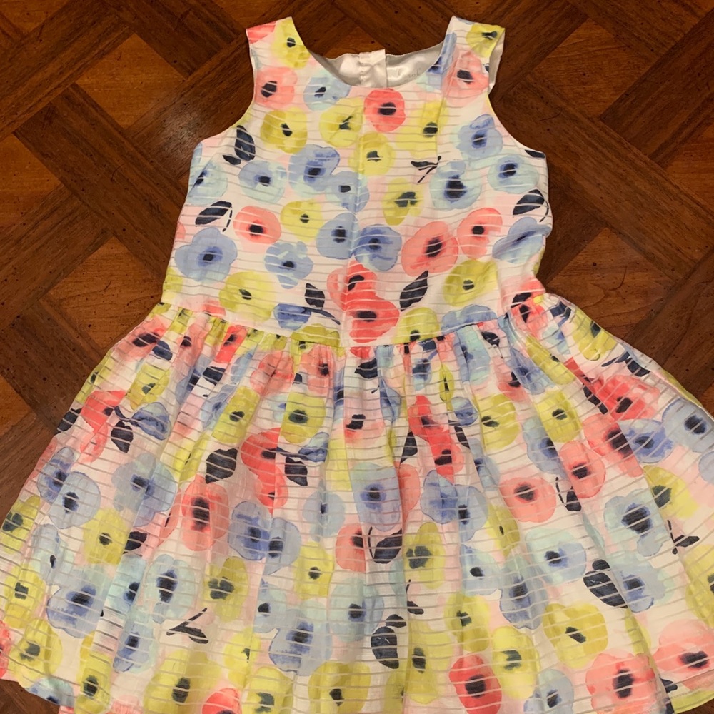 Floral print sleeveless dress